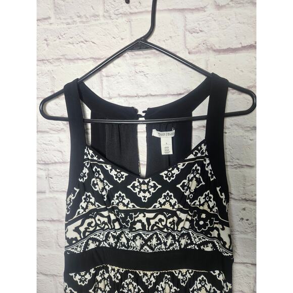 White House Black Market Damask Floral Geometric Mixed Print Maxi Dress Small - Picture 7 of 12